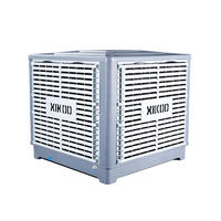 XIKOO four blades 23000m³/h 1.3kw industrial evaporative air cooler for 100-200㎡area XK-23S-DOWN with 100mm thickness 5090# cooling pads