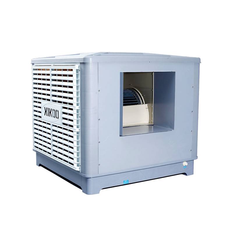 XIKOO 20000m³/h 1.5kw side flow noiseless air cooler for 150-200㎡area XK-20S-SIDE with cooling water circulating pump