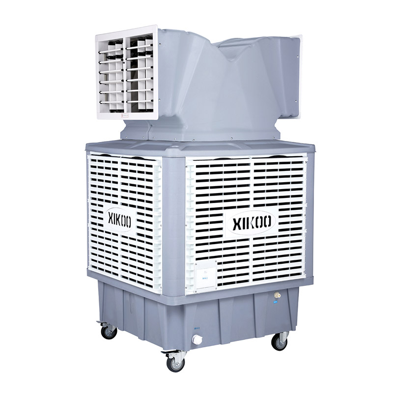 XIKOO 18000m³/h 1.1Kw greenhouse evaporative air cooler for 100-150㎡ area XK-18SY-3 with double air outlet